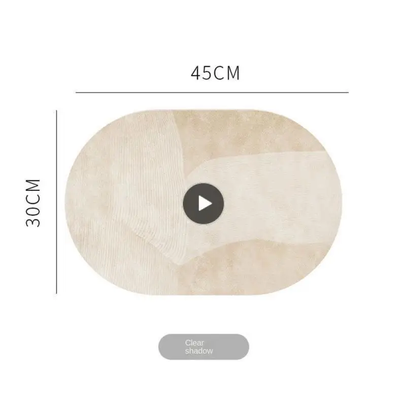 

Овальный маслостойкий теплоизоляционный коврик-подставка, простой водонепроницаемый коврик для чаши без стирки, кожаный фон для завтрака, современный