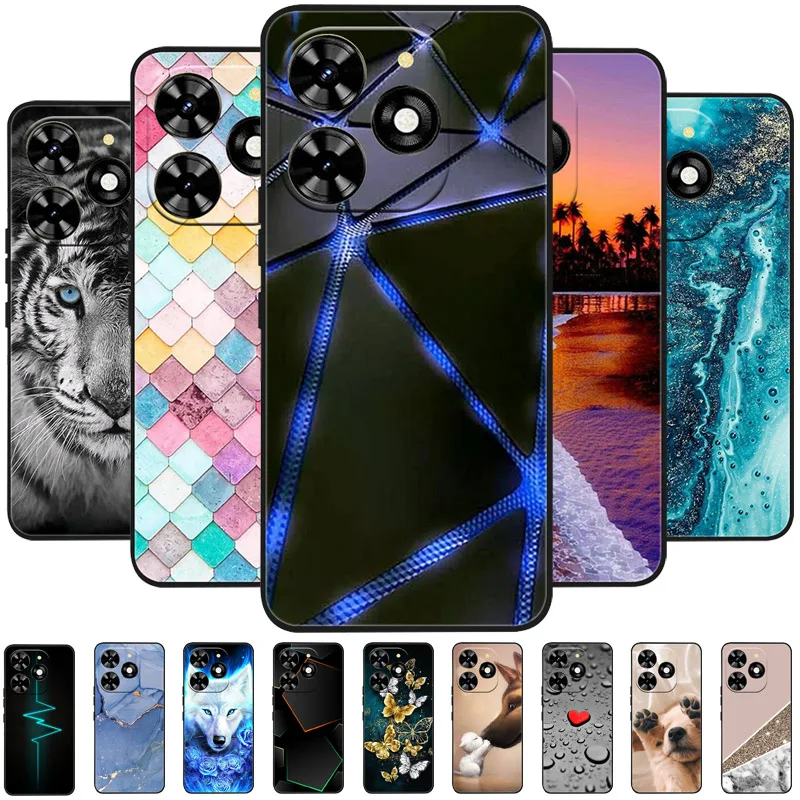 Для Infinix Hot 40 чехол hot40i X6528B противоударный мягкий силиконовый из ТПУ для телефона