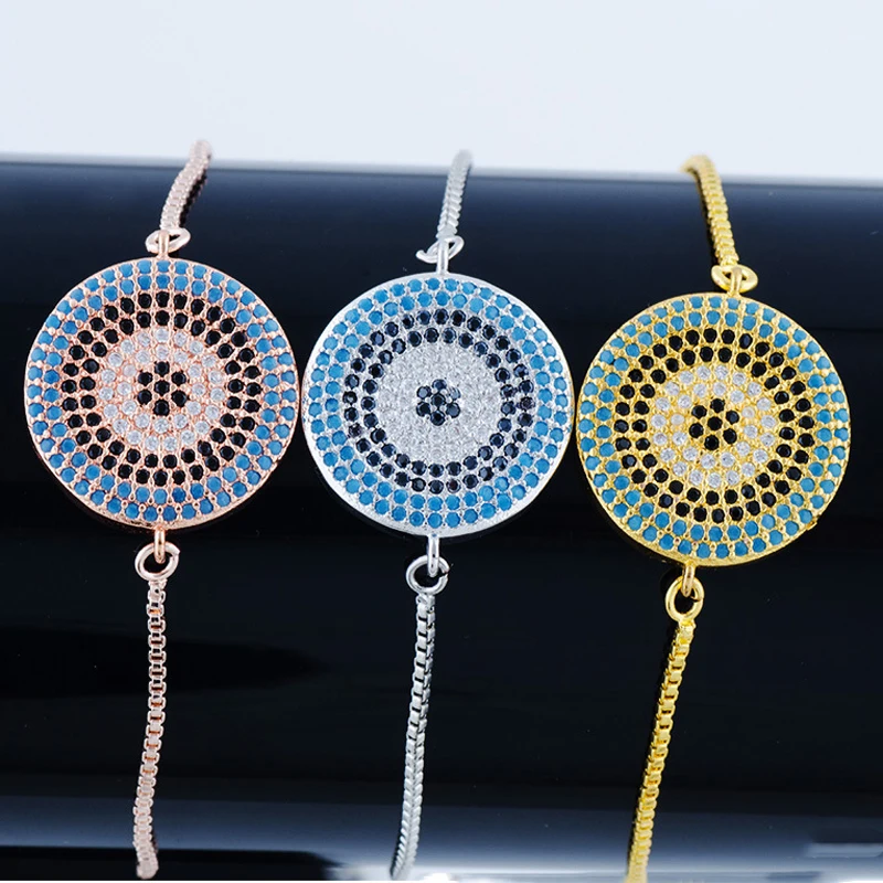

Fashion Simple Color Zircon Adjustable Bracelet Hypoallergenic Color Preserving Jewelry Wholesale
