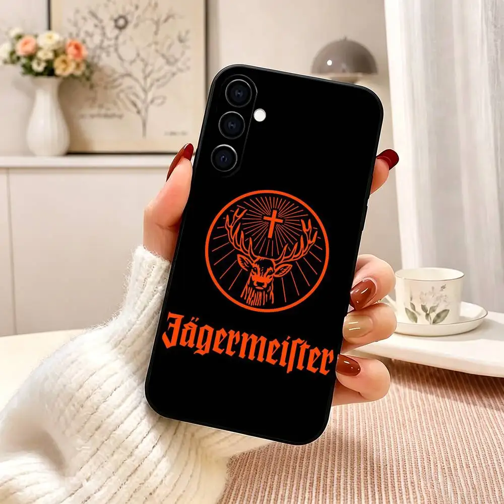 Фото Модный подарочный чехол для телефона Jagermeister, черный силиконовый мягкий чехол для Samsung Galaxy A73, A72, A71, A70, A53, A52, A51 №4