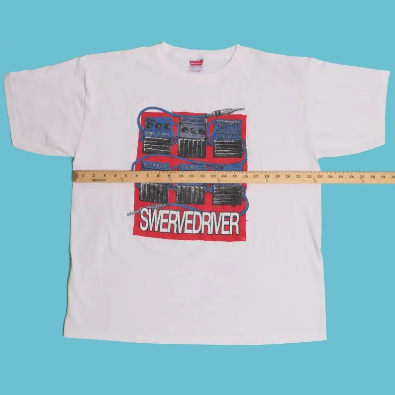 Swervedriver гитарные педали Tee Boxy Fit Shoegaze Slowdive Tour Mate Post Punk Ambient Noise Альтернативная
