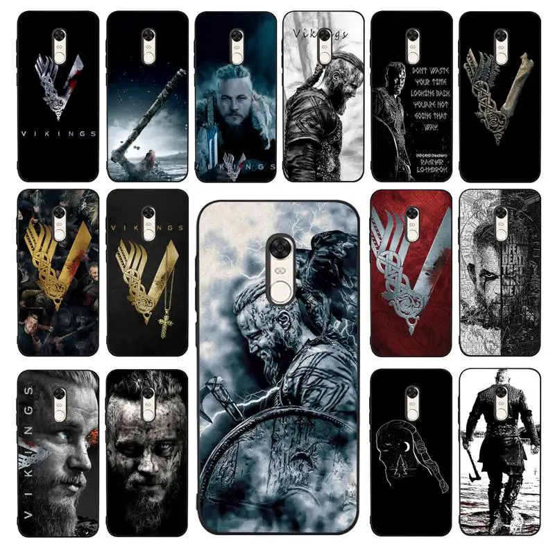 

Babaite Vikings TV Show Phone Case for Redmi 5 6 7 8 9 A 5plus K20 4X 6 cover