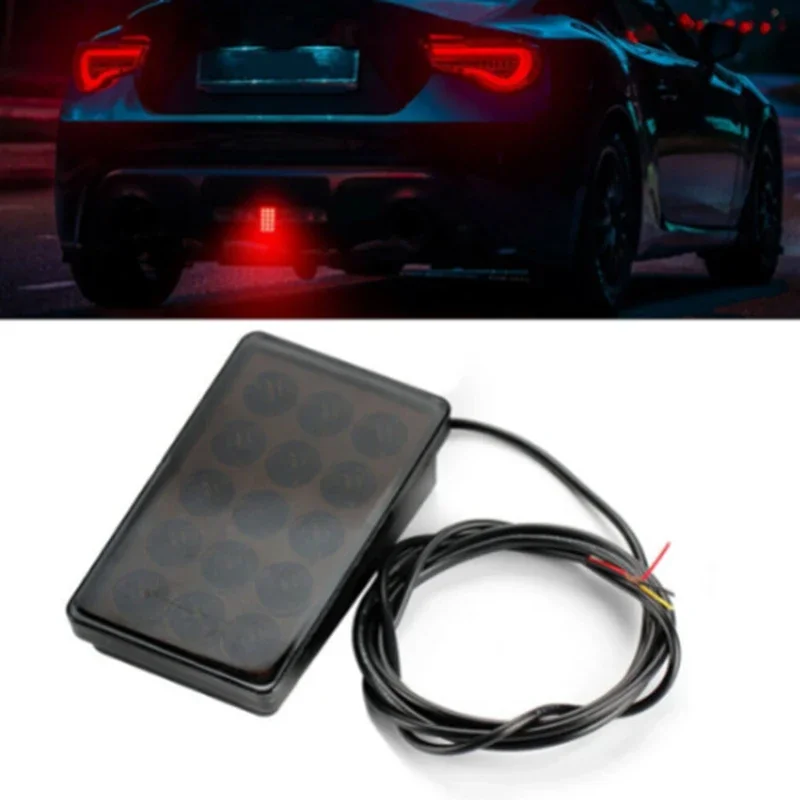 

Автомобильный светодиодный 3-й стоп-сигнал 12 В F1 Стиль 15 светодиодный задний третий стробоскоп Мигающий задний стоп-сигнал Автоматический предупреждающий сигнал Лампы безопасности