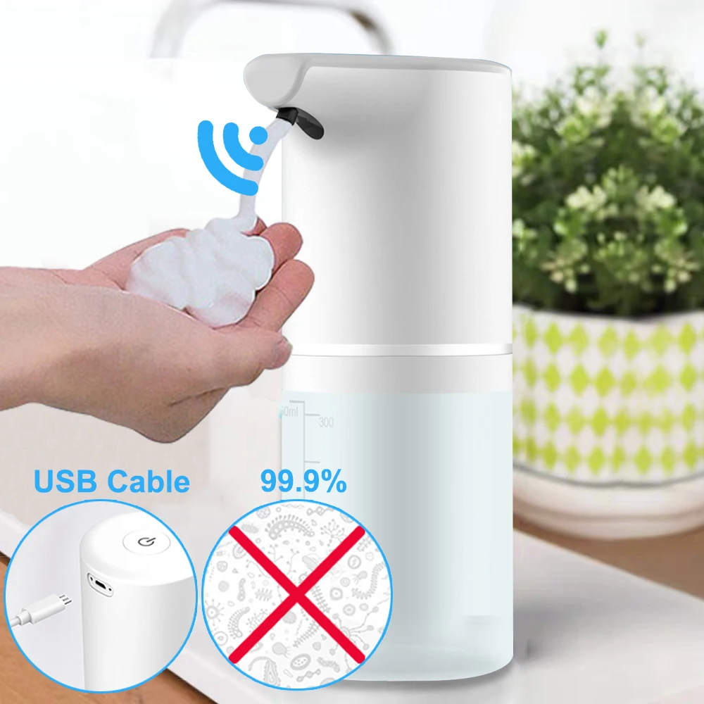 

Touchless Automatic Soap Dispenser Smart Infrared Sensor Soap Container Foam Machine Liquid Dispens Hand Sanitizer USB Charging