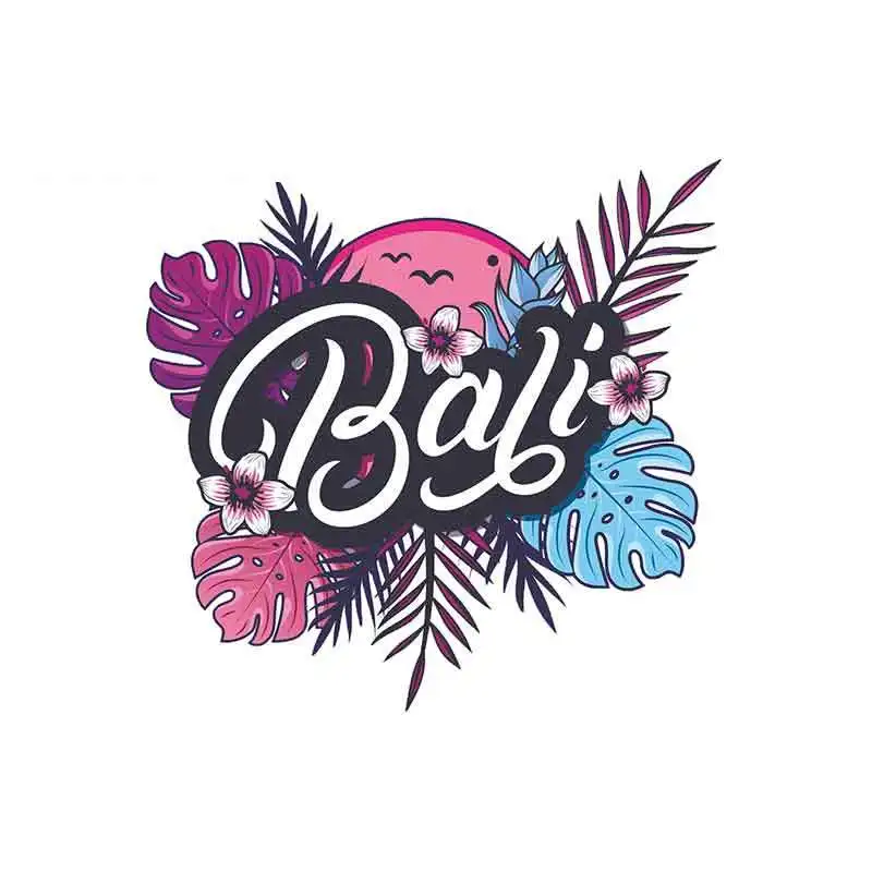 

Funny Car Stickers Bali Indonesia Pink Decal Vinyl for Windshield RV VAN Car JDM Accessories Graphics Sign,13cm*12cm