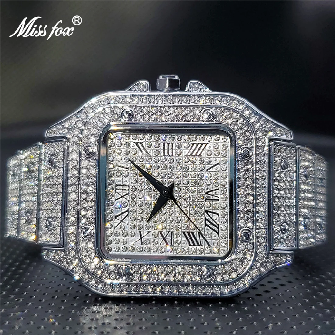 

Ice Out Relogio Droshipping Luxury Full Diamond Quartz Watches For Men or Women Classic Stylish Trend 2021 Waterproof Watch New