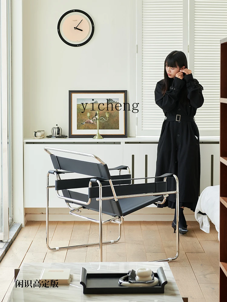 Кресло с подлокотником из нержавеющей стали Xl кресло в стиле ретро Ins диван для