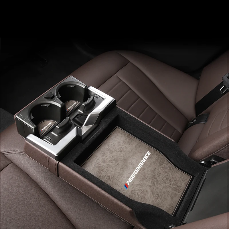 Автомобильный кожаный держатель для стакана Противоскользящий коврик BMW 5 Series X3 X4