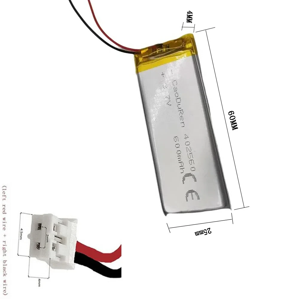 Аккумуляторная 3 7 В 600 мАч 402560 Литий-полимерный ионный аккумулятор для DVD-КАМЕРА