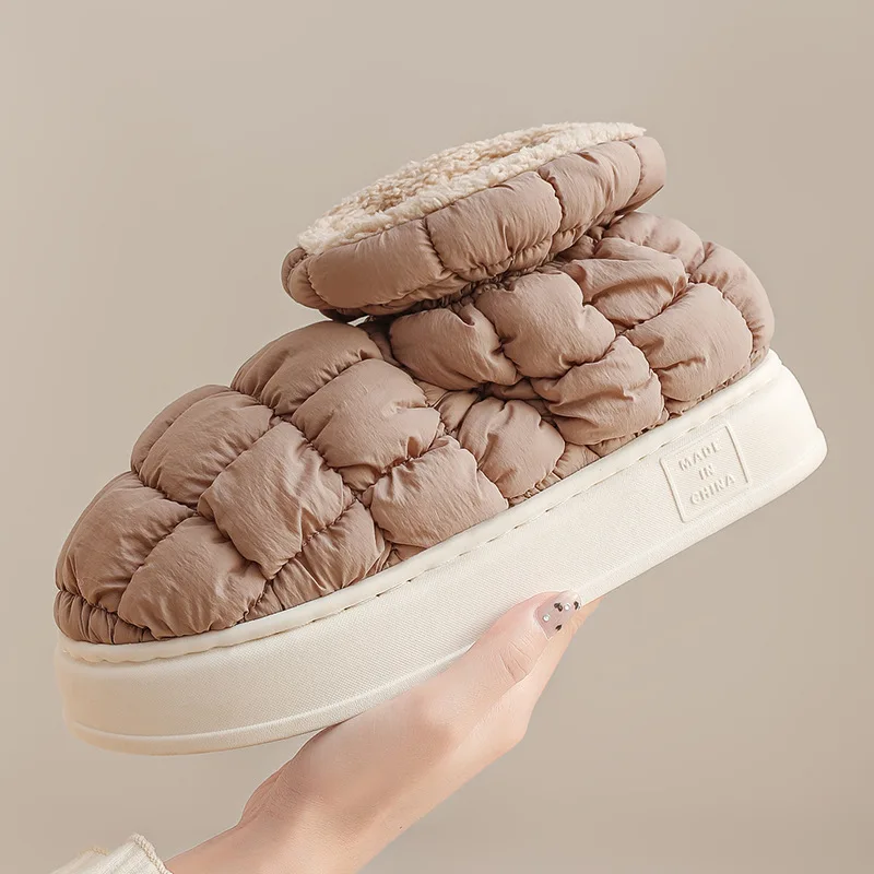 Platform Shoe for Female Warm Winter Woman Flat Heels Lovely Furry Short Boots Ladies Booties Outdoor Snow Boot