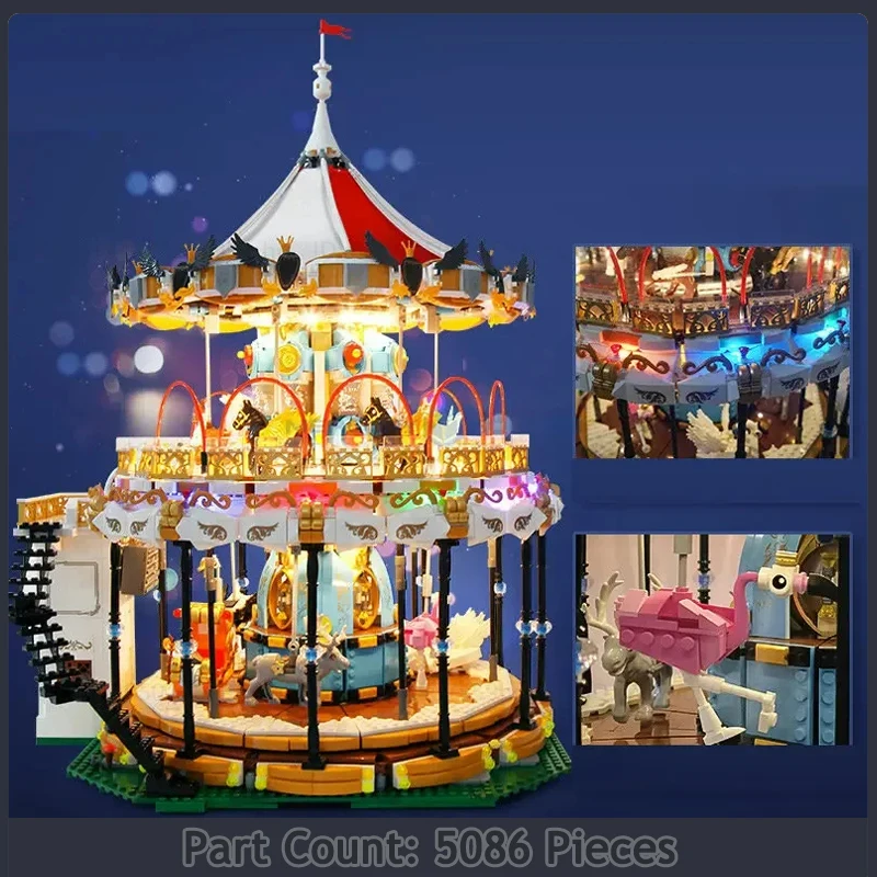 Модуль GBC креативная карусель игровая площадка Moc строительные блоки двигатель