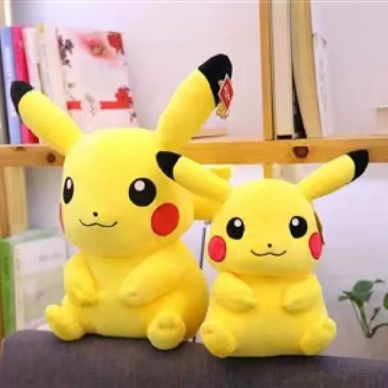 Плюшевая игрушка с изображением Покемона Пикачу 25/35/45 см мягкая хлопковая