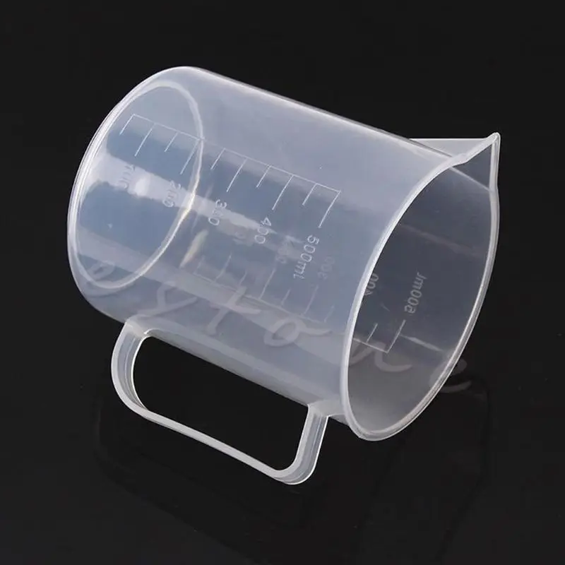 

2022 New Kitchen Laboratory Test Tool Plastic Graduated Measuring Beaker Cup 500mL