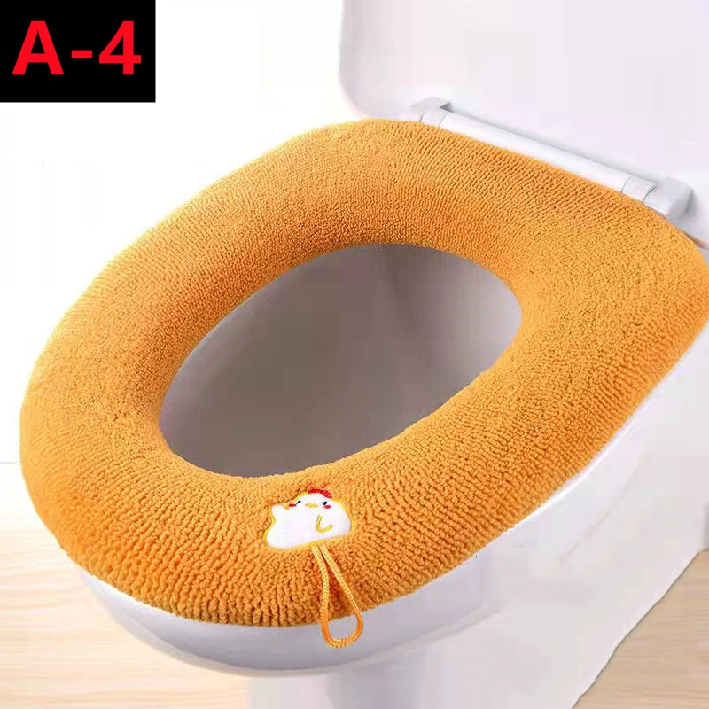 

Теплый мягкий коврик на сиденье унитаза из хлопка