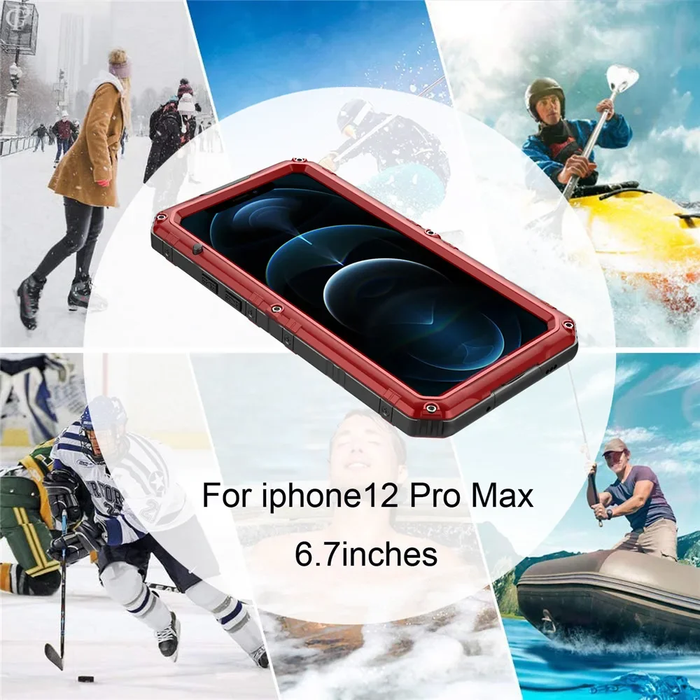 Металлический бронированный чехол для iPhone 15 14 13 Pro Max Plus Mini