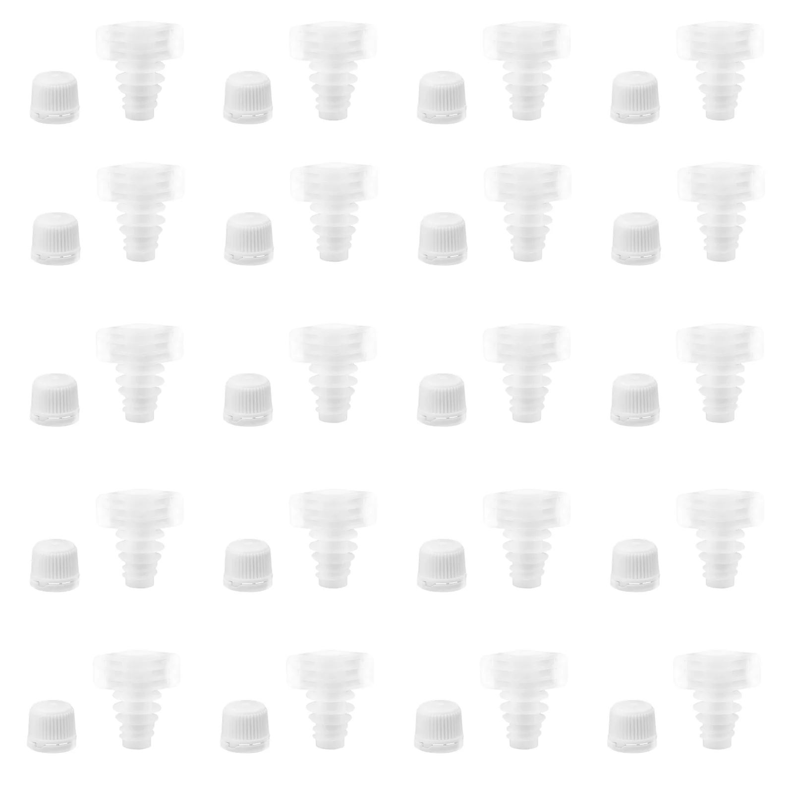 

100Pcs Bag Seal Caps Cosmetic Nozzles Self Standing Bag Screw Caps Bag Lids