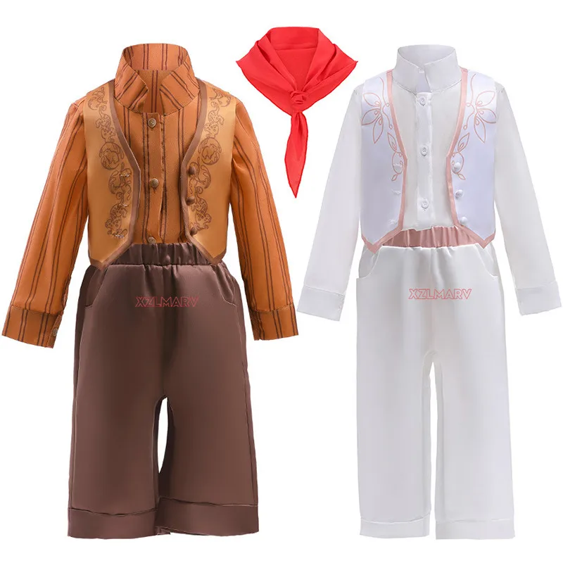 Новый очаровательный Детский костюм для косплея мальчиков комплект одежды