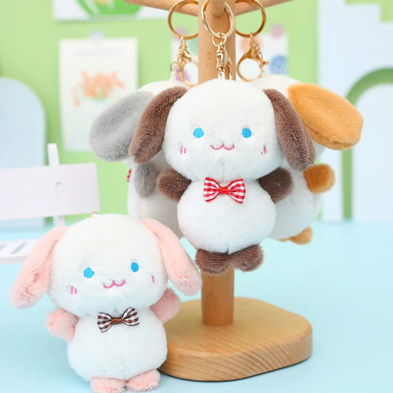 

Sanrio Cartoon Pochacco Plush Toys Pendant Keychain Doll Bag Pendant Creative Cute Doll Anime Plush Sanrio Room Decor Kids Gifts
