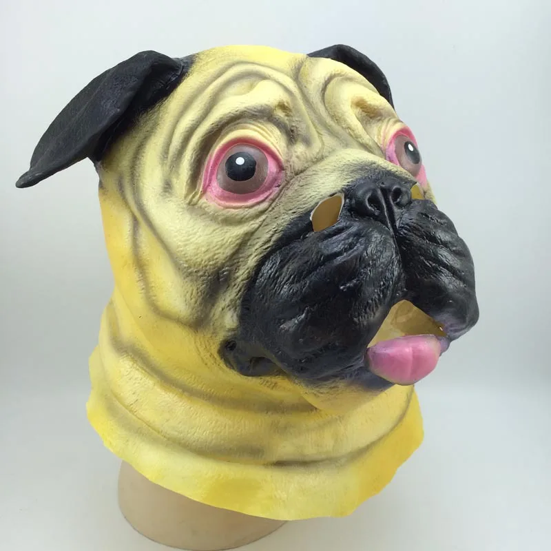 Качественные Хэллоуин Ужасы Представление Косплей Латексные Маски Для Собаки