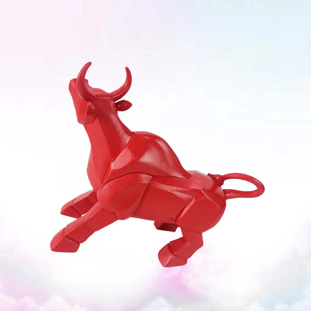 

1Pc Cattle Figurine Unique Portable Chic European Style Household Adornment