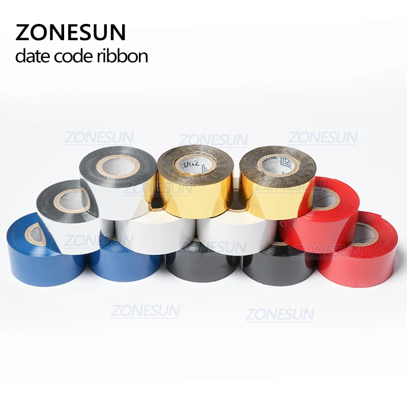 Фото ZONESUN термолента печатной машины 30 мм * 100 м, лента с кодом даты, аксессуар для принтера, лента для печати даты для DY-8, HP241B №4