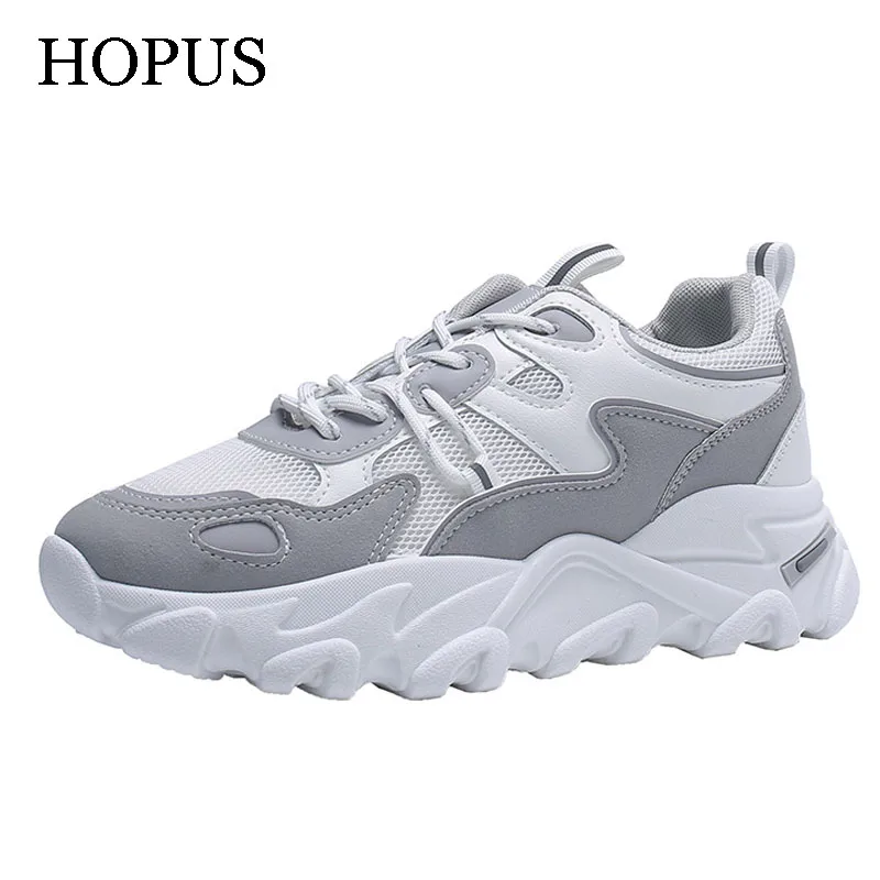 

Женская спортивная обувь, новинка весны 2022, дышащие сетчатые повседневные белые кроссовки из искусственной кожи, модная женская обувь на пл...