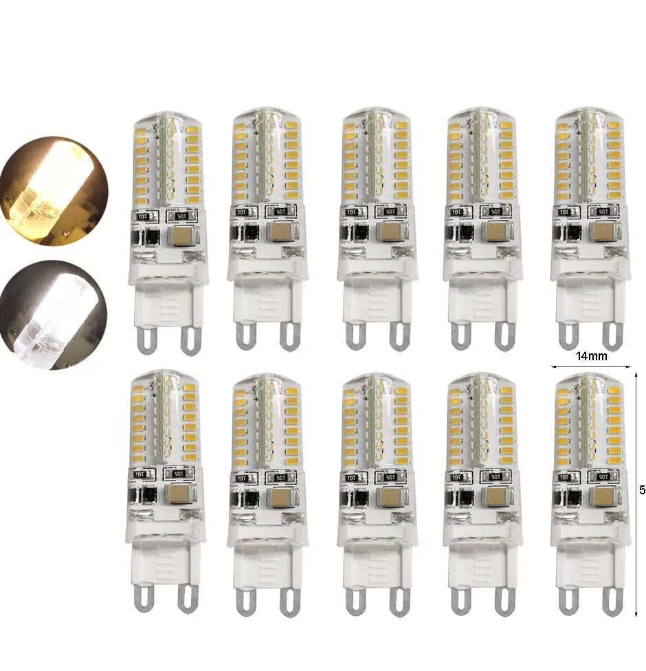 

10pcs G9 led 5W AC220V led lamp Led bulb SMD 3014 LED g9 light Replace 30/40W halogen lamp light Cool White Warm White