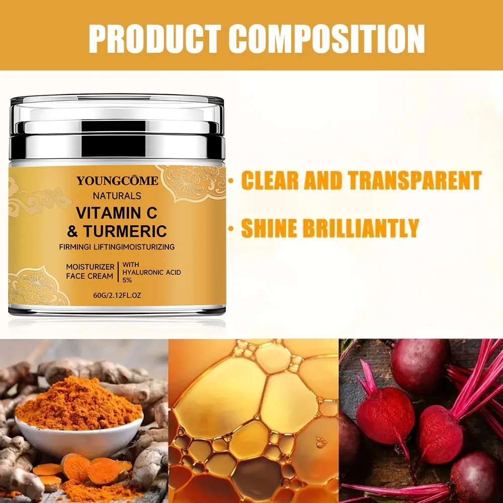 Крем Для Лица С Витамином И Куркумой - Осветляющая Сыворотка Антиоксидантная