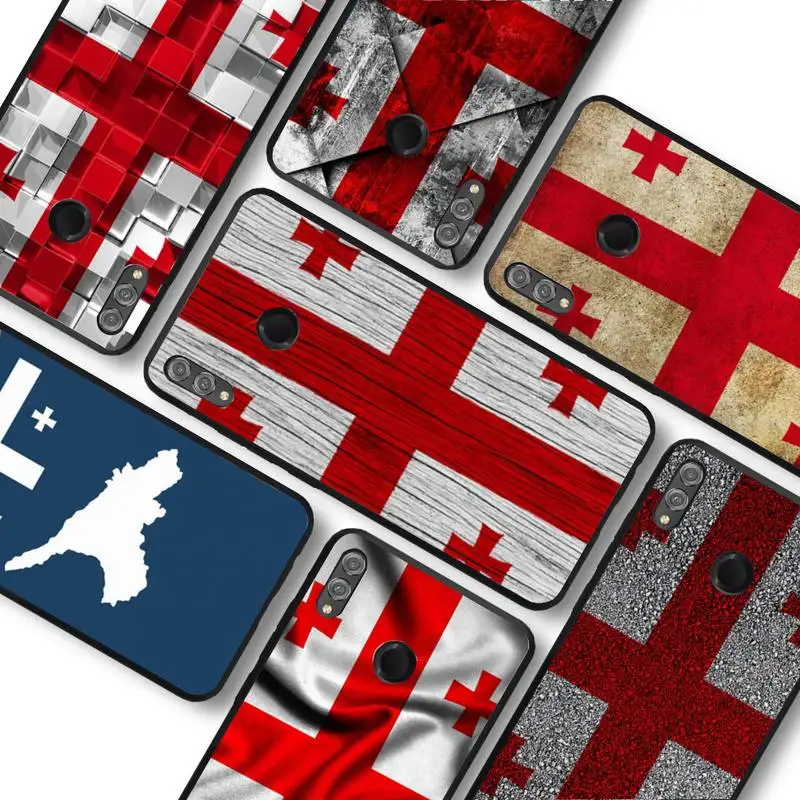 

Georgia flag Phone Case for Huawei Honor 10 i 8X C 5A 20 9 10 30 lite pro Voew 10 20 V30