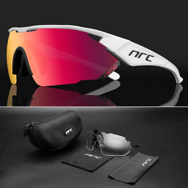 

New Cycling Sunglasses Outdoor Sport Riding Running Road Bike Glasses UV400 3 Lens Mtb Goggles Bicycle Glasses Eyewear