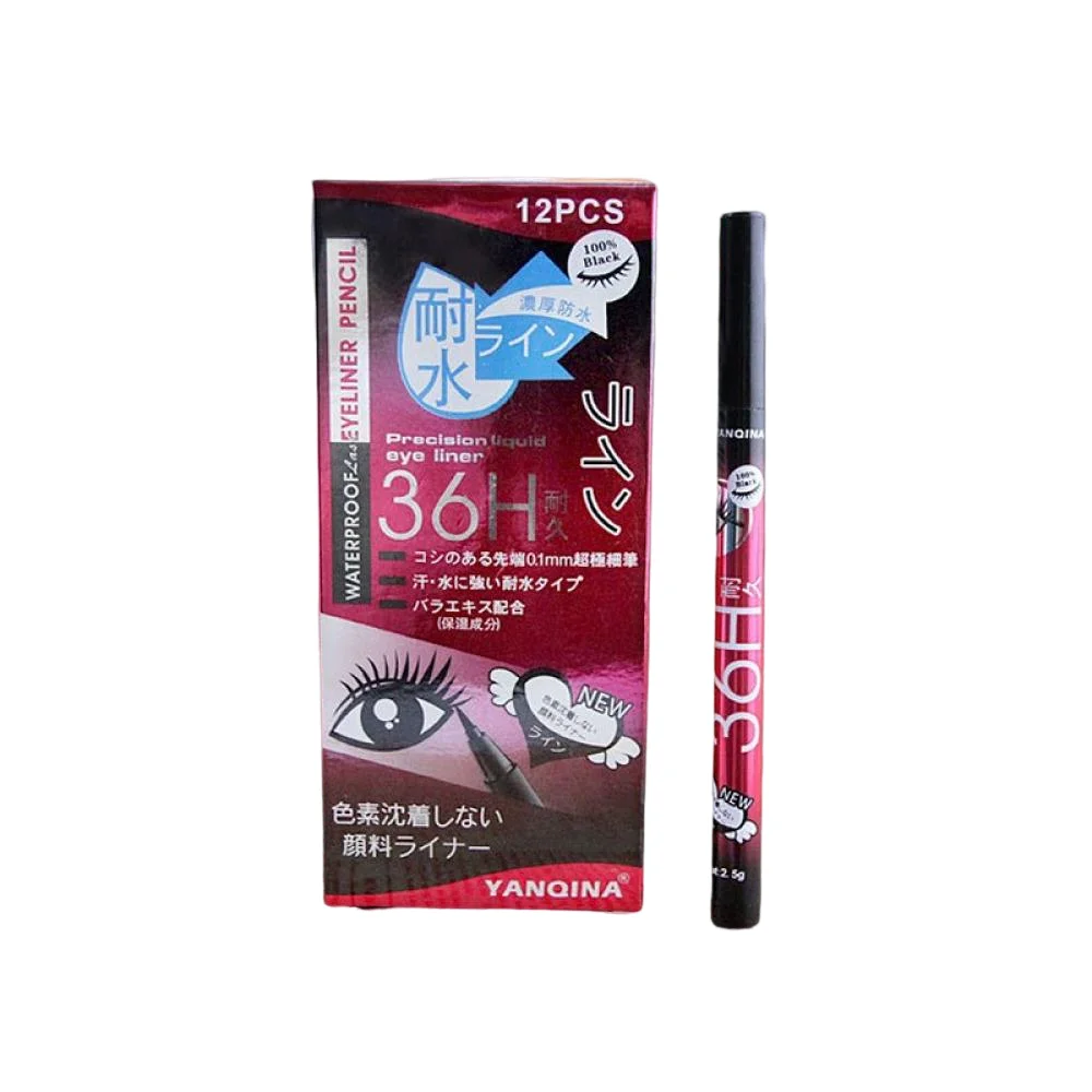 

36h Black Eyeliner Pen Waterproof Liquid Makeup Tool Women Beauty Comestics Eye Shadows Pencil Precision Long-Lasting Smooth