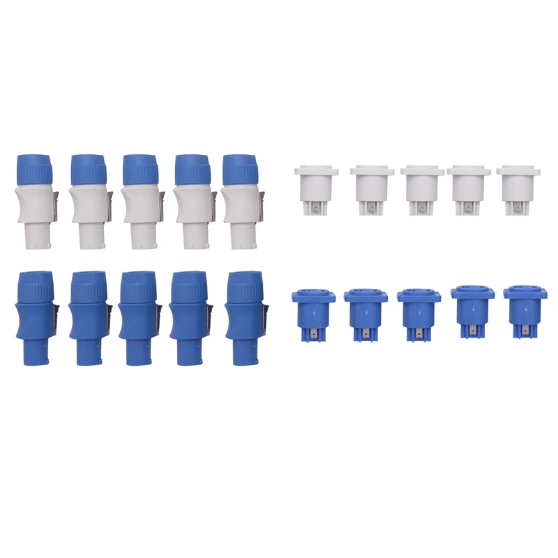 

3 PIN AC Powercon Connector Male Plug NAC3FCA NAC3FCB AC Power Plug 20A/250V For Stage Light LED Screen