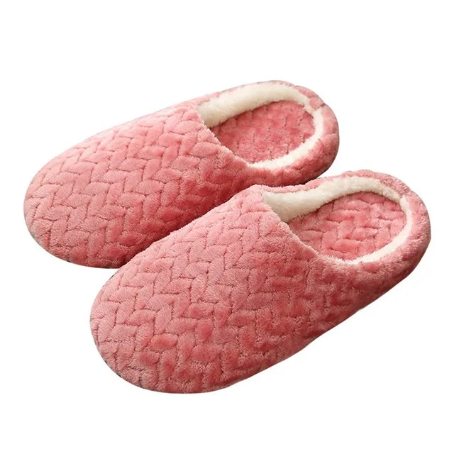 

New Soft Sole Slippers Men Women Indoor Floor Flat Shoes Autumn Winter Warm Home Cotton Warm Plush Bedroom Slides