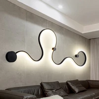 postmodern minimalist led lamp bedroom bedside decorative lamp living room background wall corridor aisle wall lamp