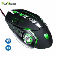 RGB Gaming Mouse Computer Gamer Mause Kit USB Wired Sound Silent Key Optical Mechanical Vertical Ergonomic Mouse For Laptop