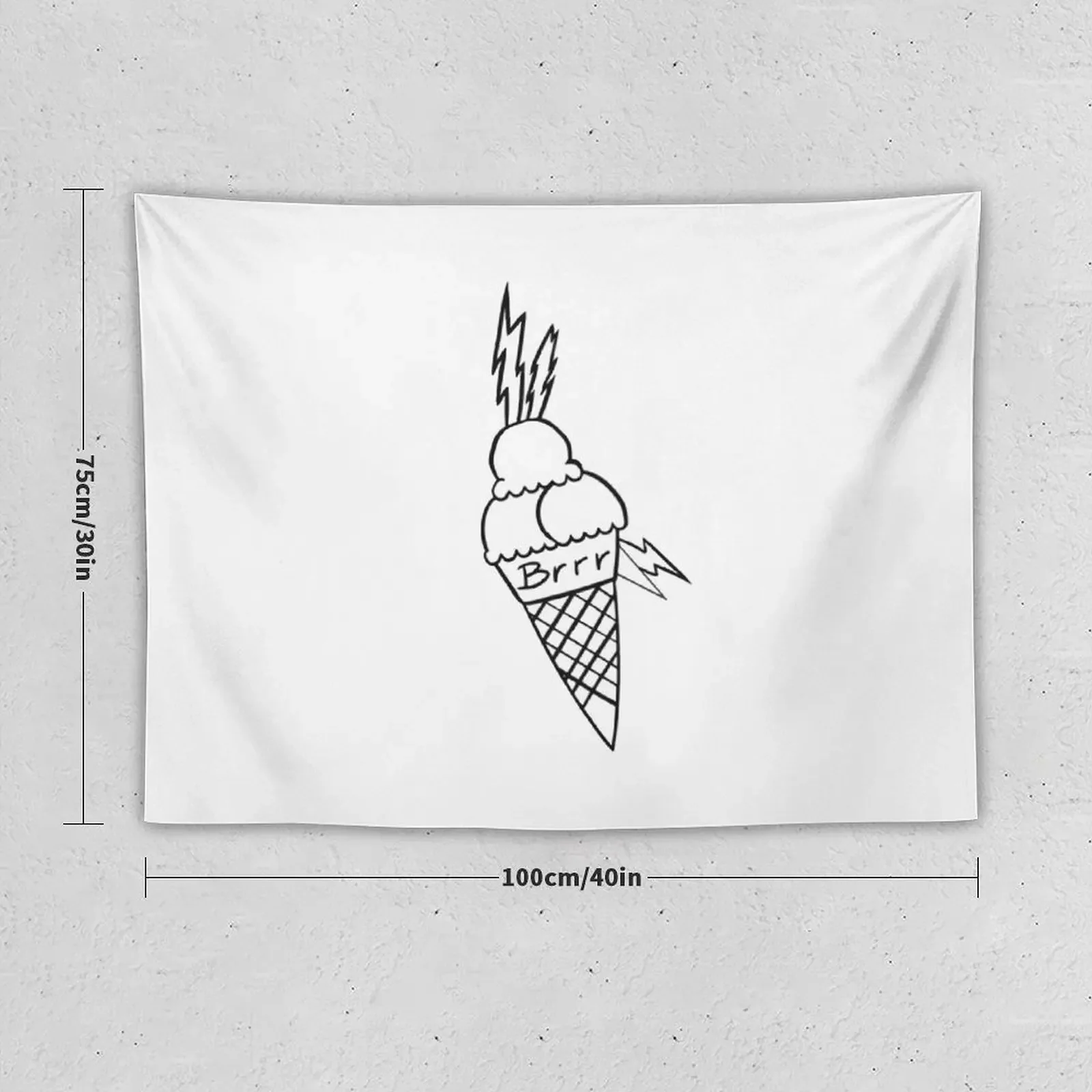 Гобелен для мороженого brr декор комнаты милые обои домашний комнатный корейский