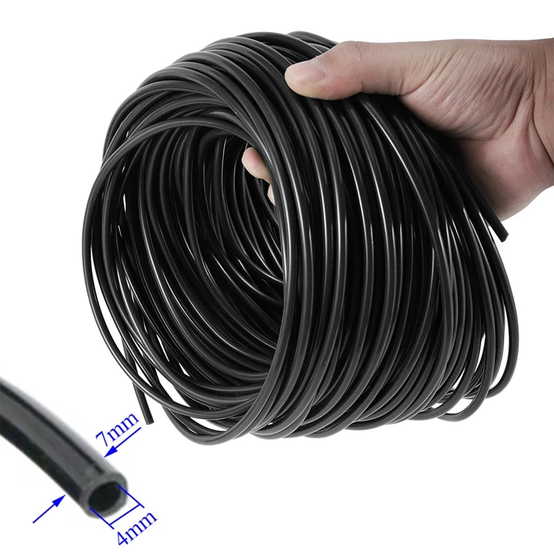 

10/20/40M Garden Watering Hose 1/4"4/7mm PVC Hose Micro Drip Irrigation Tubing Sprinkler Lawn Plants Flower Greenhouse Pipe