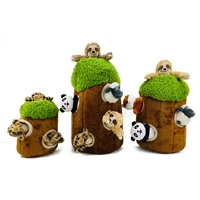 forest wild animal friends stuffed plush toys tree hole guardians plush toys internet celebrity pet toys for kids gifts