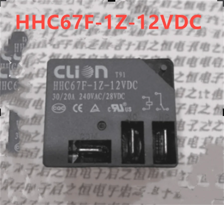 Реле T91 HHC67F-1Z-12VDC 30/20A 240VAC/28VDC, 10 шт. Реле T91 HHC67F-1Z-12VDC 30/20A 240VAC/28VDC, 10 шт.