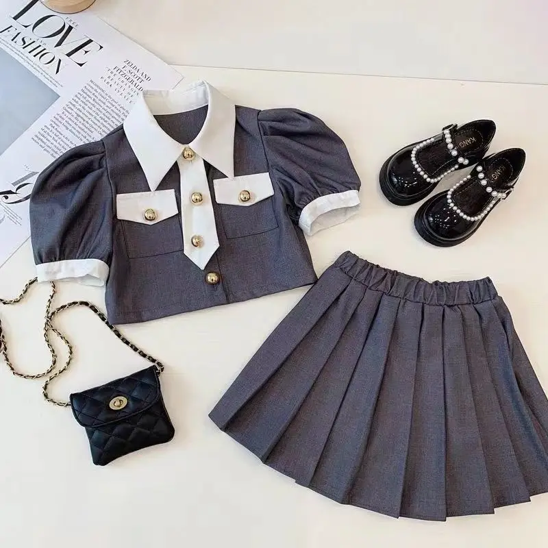 

baby Girls Clothes Set Summer Shirt + Short skirts 2 PCS Girl Clothing Set For Girls Teen Kids Clothes 8 10 12 14 Year