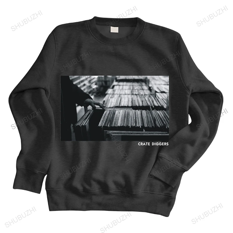 

Men streetwear sweatshirt Crate Diggers hoodies Deejay Serato Scratch Live TECHNICS 1200 TURNTABLES brand hoodie drop shipping