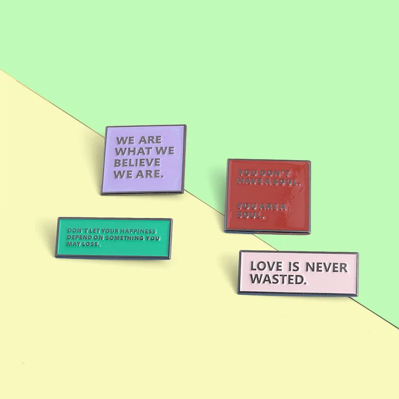

Эмалированная заколка с надписью «Love That Is Never Wasted»
