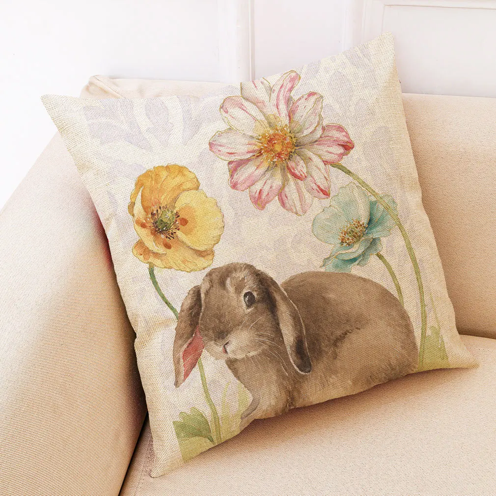 

Чехол для подушки Nordic Style Хлопок Кролики