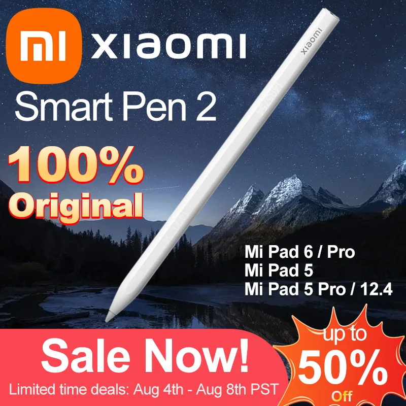 2023 New Original Xiaomi Stylus Pen 2 for Pad 5 / 6 Pad 5 Pro / 6 Pro Xiaomi Smart Pen Tablet Screenshot 18min Fully Charged Mi