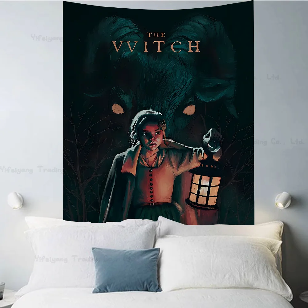 Classic Horror Movie The VVitch Tapestry Art Printing Japanese Wall Anime Hanging Home Decor