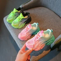 children girls sport casual shoes summer spring breathable mesh assorted versatile 2022 boys sneakers kids fashion lace up new