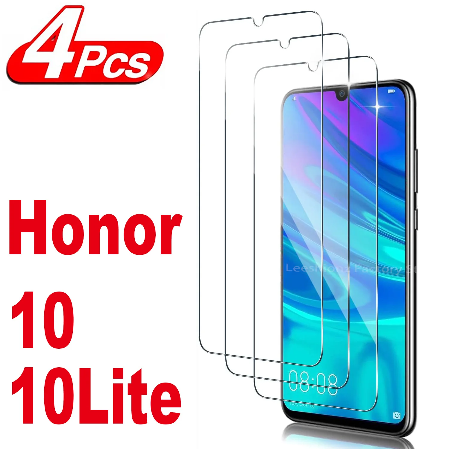 2/4Pcs Screen Protector Glass For Huawei Honor 10 Lite 10i Tempered Glass Film