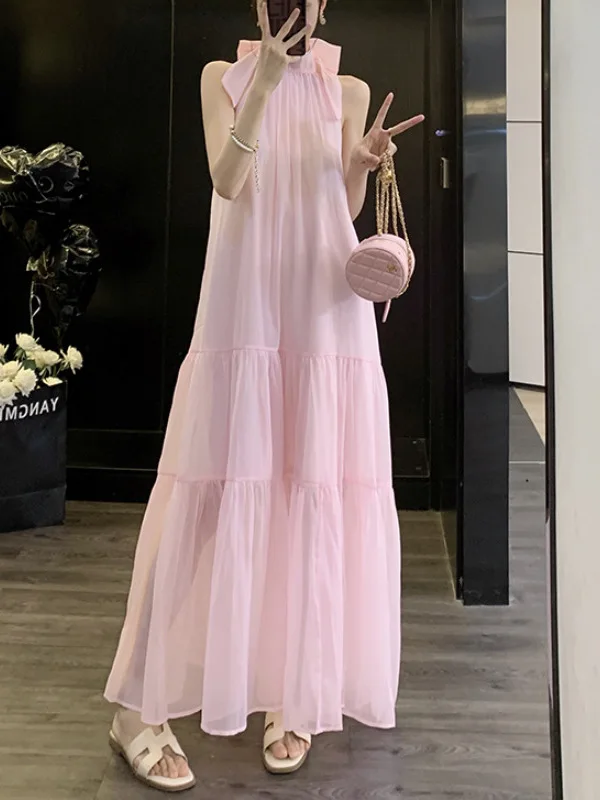 Приталенное платье для девушек Lazy Desire соляная Милая женская одежда лето 2024