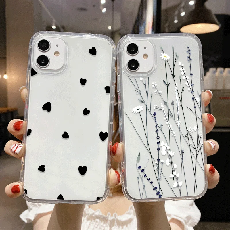 

Silicon Case For Samsung S22 Cover Galaxy S23 Ultra S22 Plus S21 S20 FE Note 20 Ultra M51 M32 Funda Transparent Coque Shell Capa