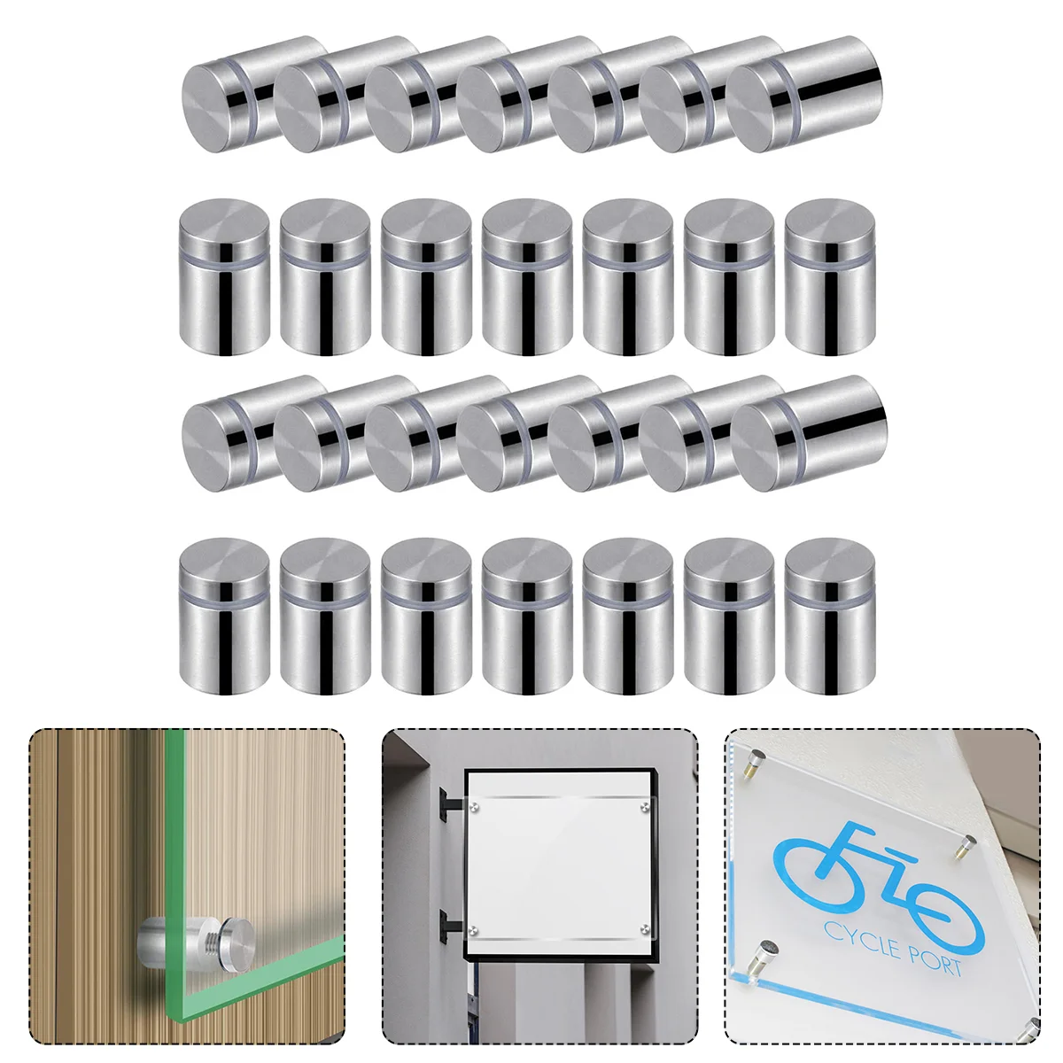 

Standoff Screws Sign Mounts Glass Advertising Nail Boltsacrylic Poster Holder Wall Business Store Holders